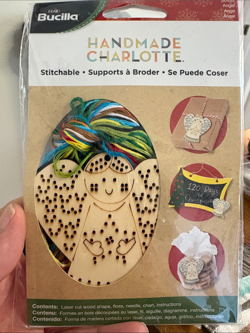 Bucilla Handmade Charlotte Angel Stitchable Kit - Multicolor Threads